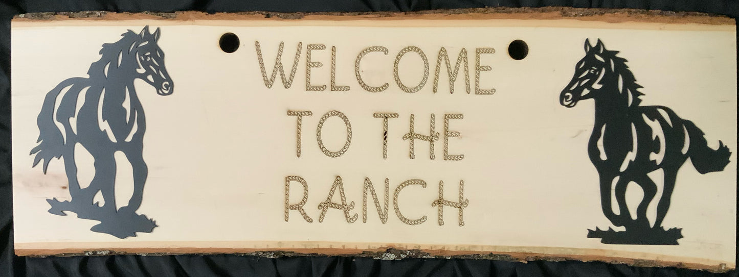 3” engraved with metal art work